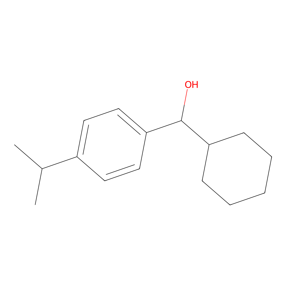 alpha-Cyclohexyl-4-(1-methylethyl)benZenemethanol molecular structure, CAS 1179200-67-9