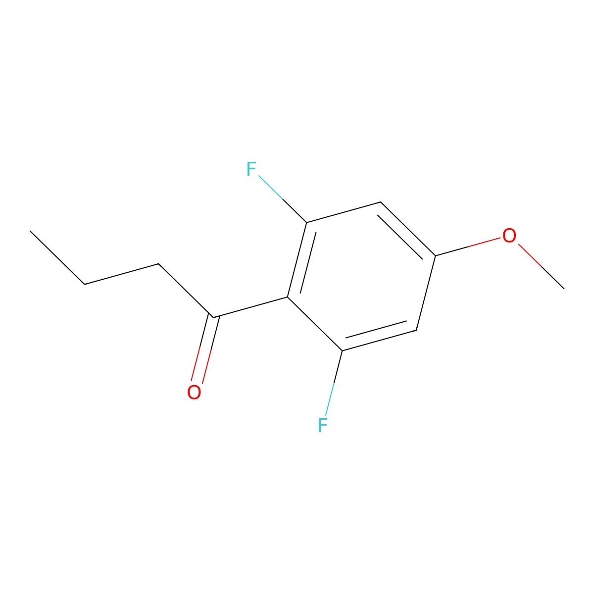 1-(2,6-Difluoro-4-methoxyphenyl)-1-butanone molecular structure, CAS 1179207-51-2
