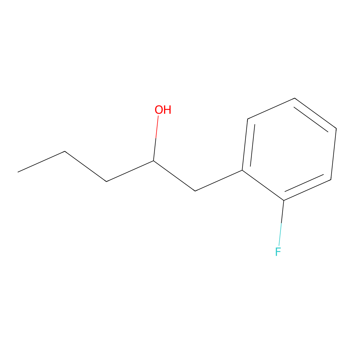 1-(2-Fluorophenyl)pentan-2-ol molecular structure, CAS 1179221-22-7