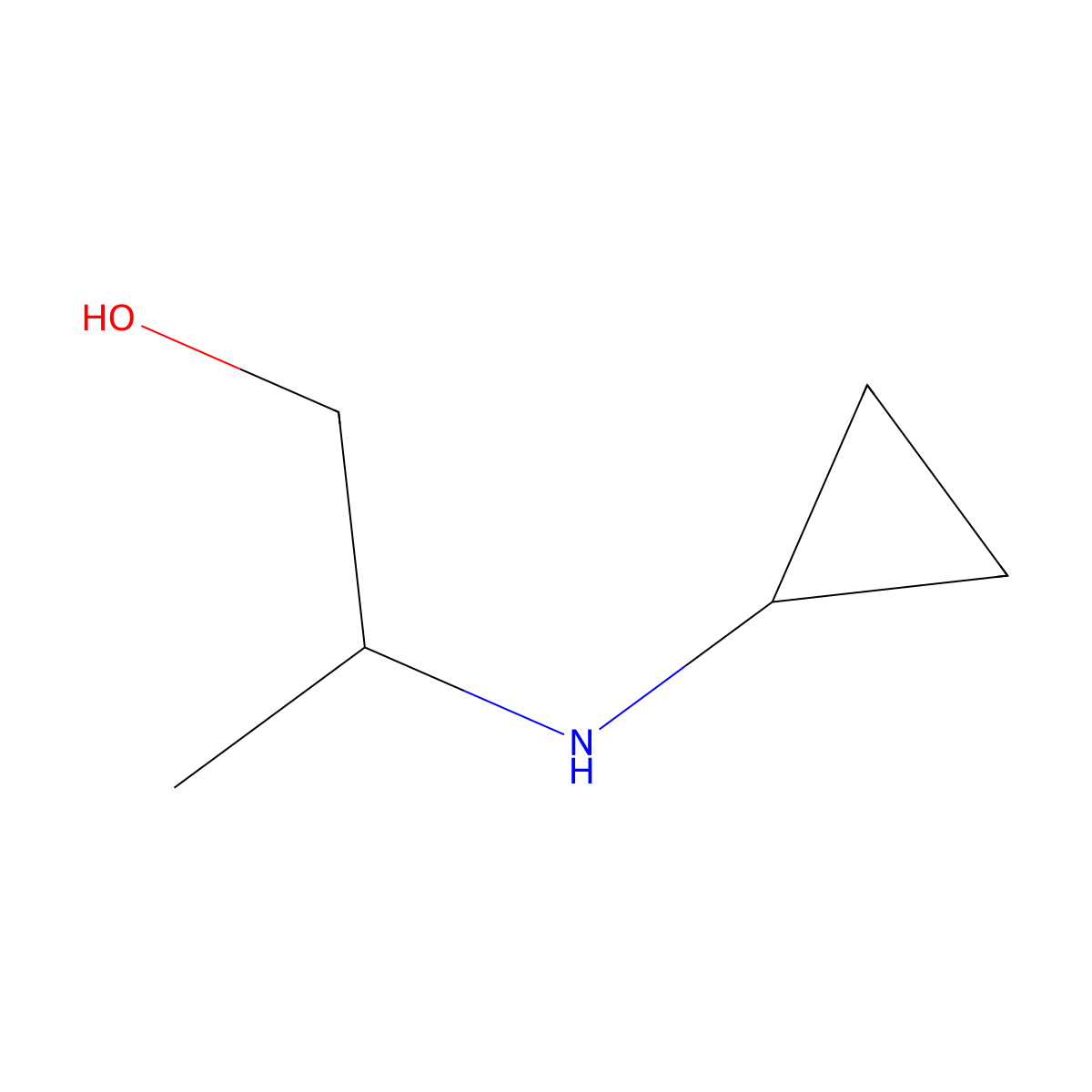 2-(Cyclopropylamino)propan-1-ol molecular structure, CAS 1179227-26-9