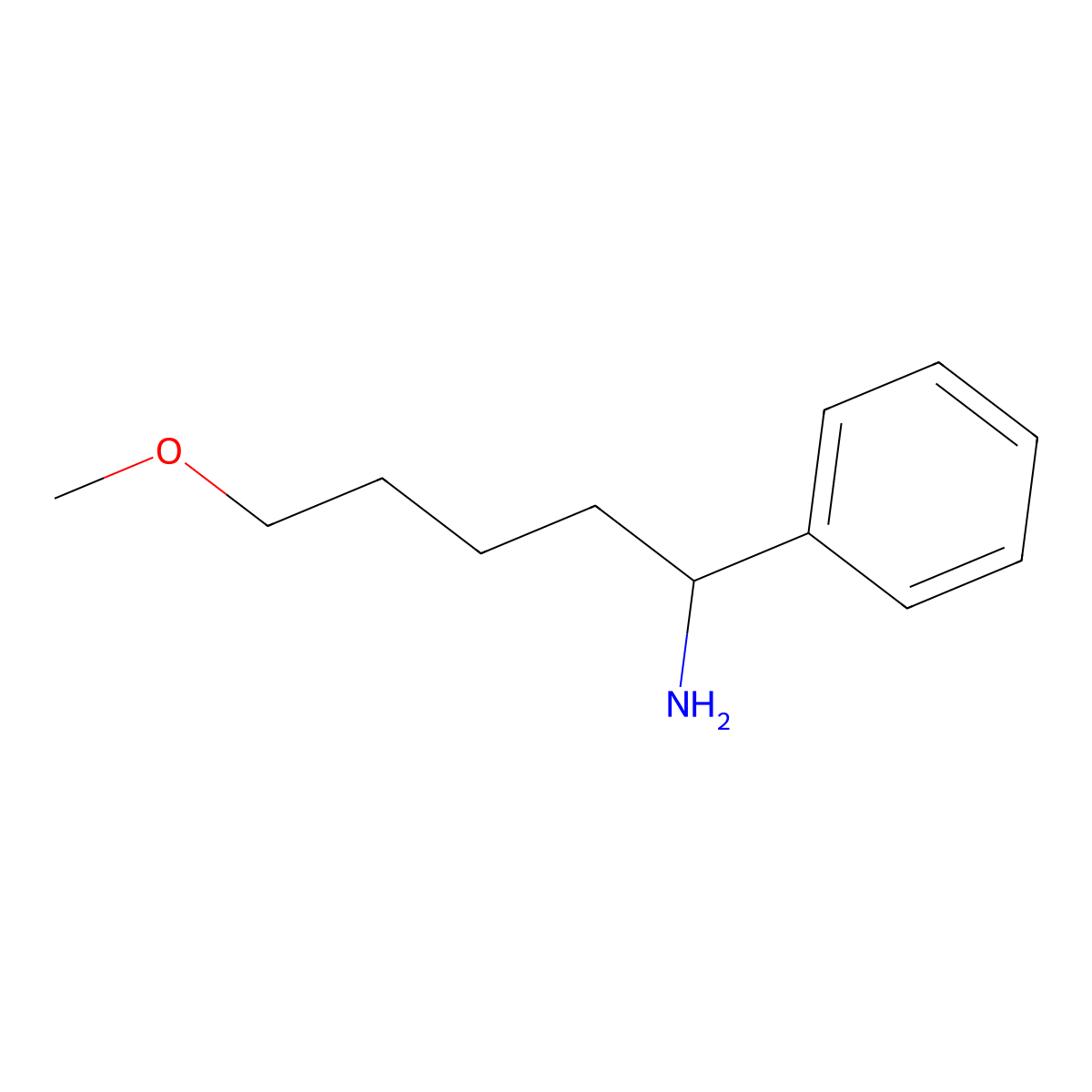 5-Methoxy-1-phenylpentan-1-amine molecular structure, CAS 1179229-24-3
