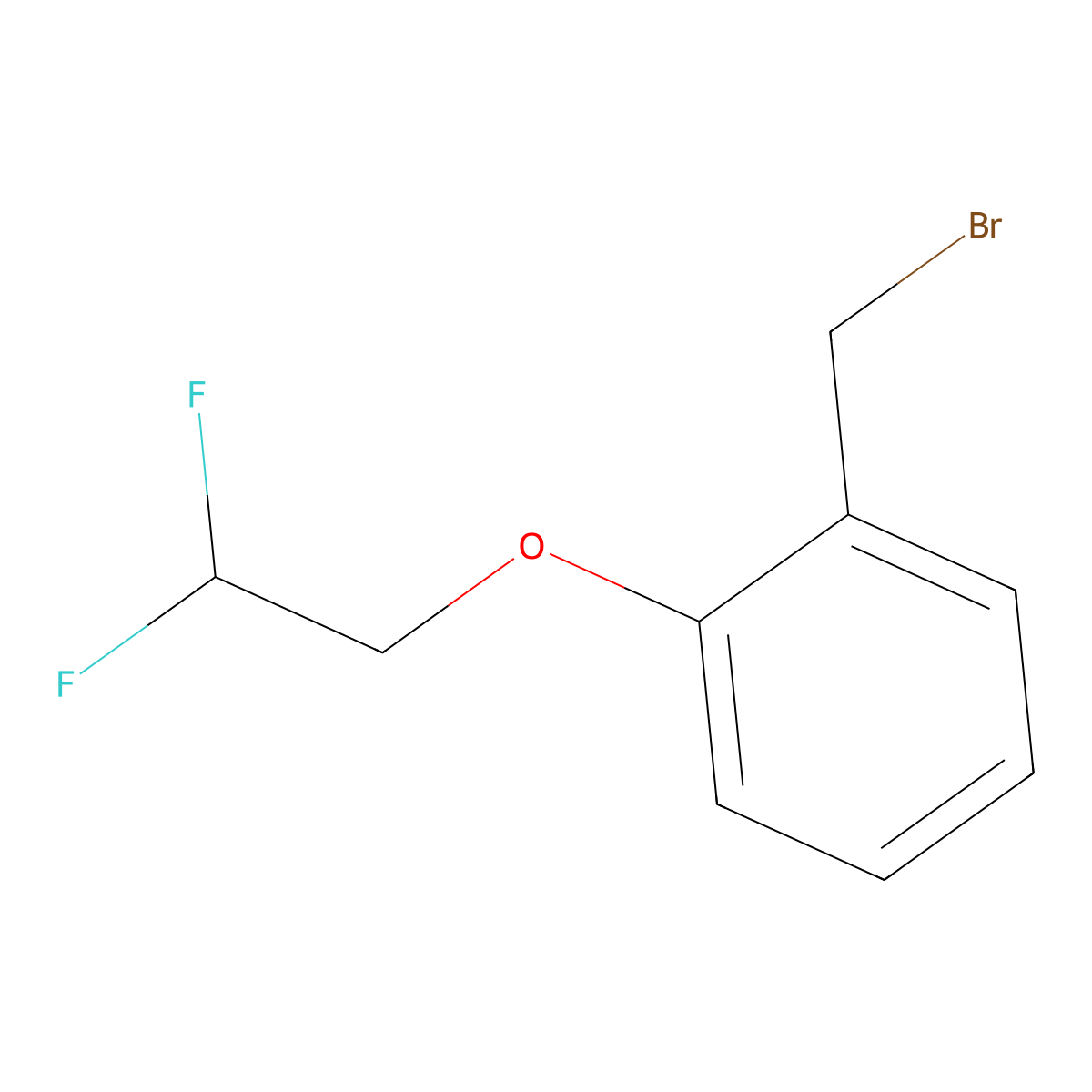 2-(2,2-Difluoroethoxy)benzyl bromide molecular structure, CAS 1179229-29-8