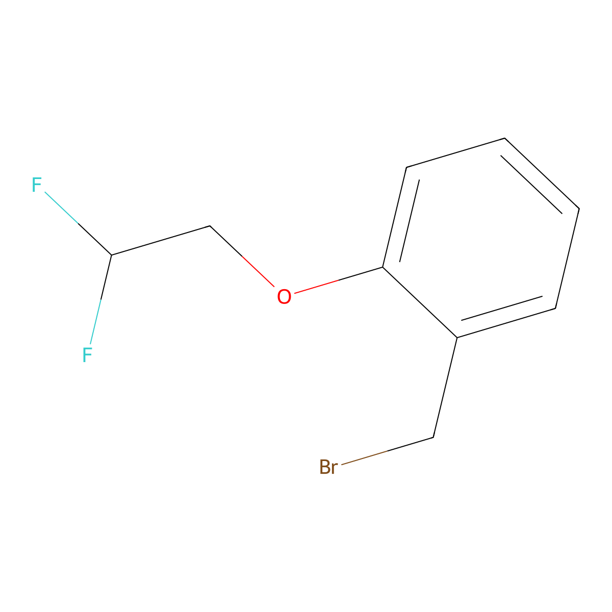 2-(2,2-Difluoroethoxy)benzyl bromide molecular structure, CAS 1179229-29-8