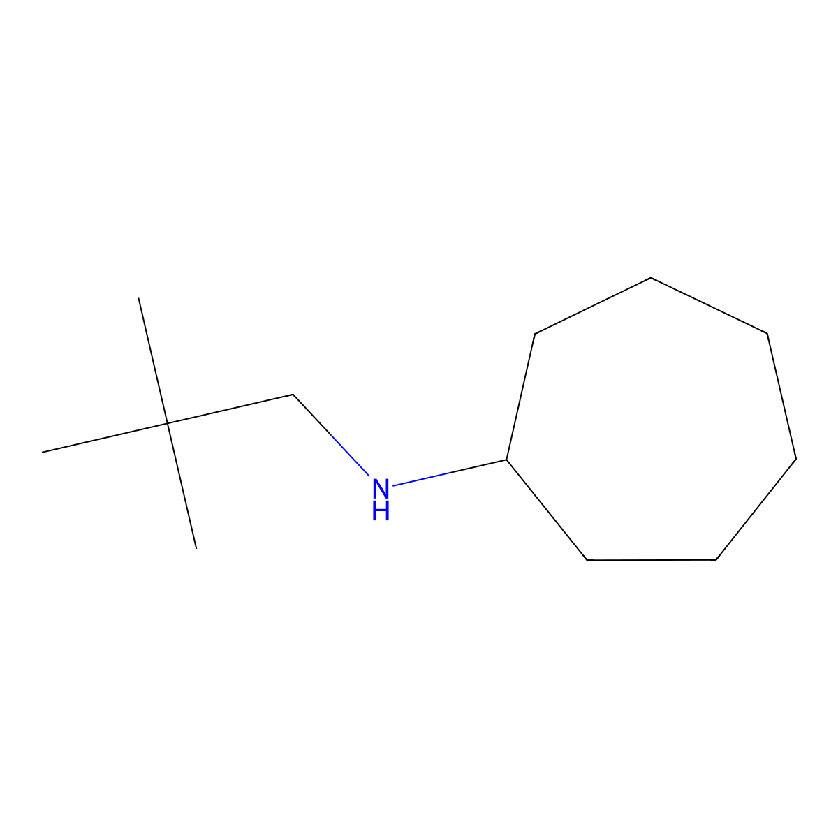 N-(2,2-dimethylpropyl)cycloheptanamine molecular structure, CAS 1179239-67-8