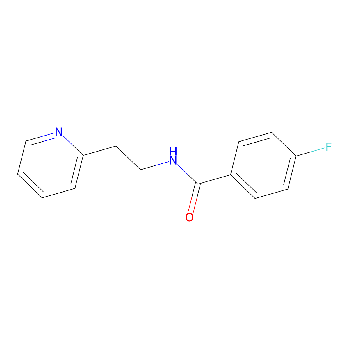 4-Fluoro-N-(2-(pyridin-2-yl)ethyl)benzamide molecular structure, CAS 1179288-62-0