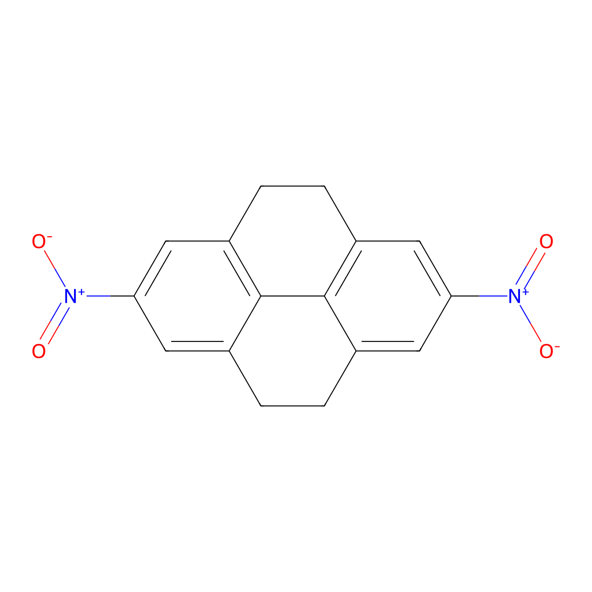 2,7-Dinitro-4,5,9,10-tetrahydropyrene molecular structure, CAS 117929-13-2