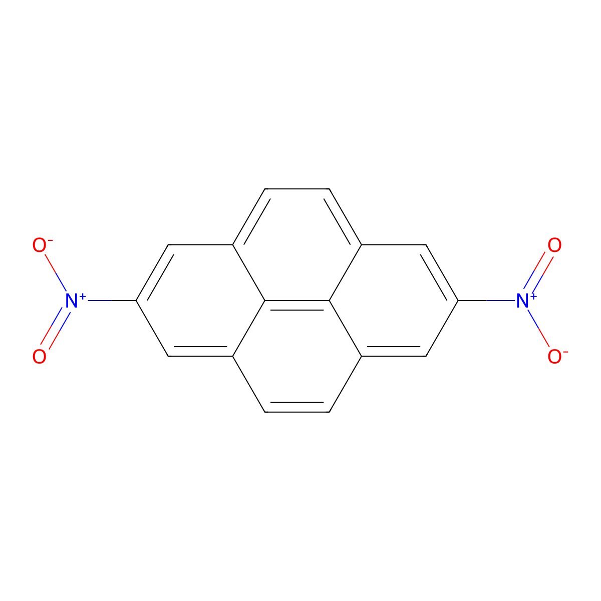 2,7-Dinitropyrene molecular structure, CAS 117929-15-4