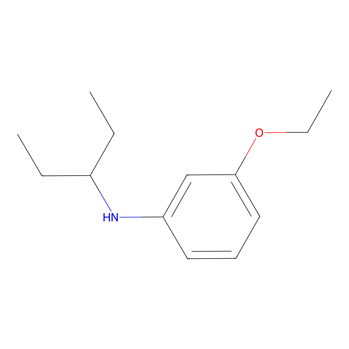 3-Ethoxy-N-(pentan-3-yl)aniline molecular structure, CAS 1179298-71-5