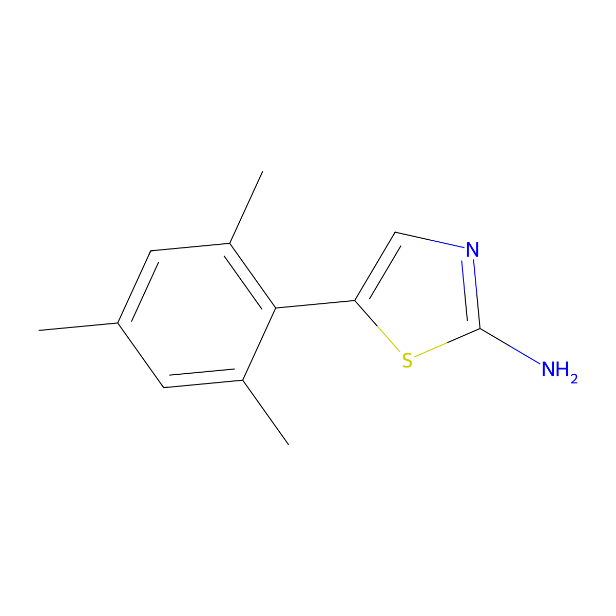 5-Mesitylthiazol-2-amine molecular structure, CAS 1179313-67-7