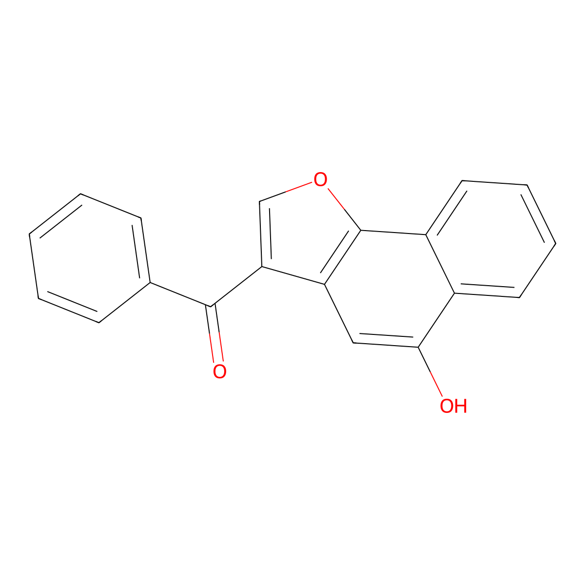 (5-Hydroxynaphtho[1,2-b]furan-3-yl)(phenyl)methanone molecular structure, CAS 117932-35-1