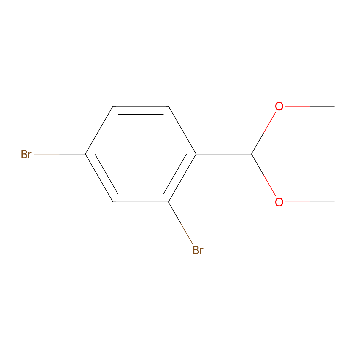 2,4-Dibromo-1-(dimethoxymethyl)benzene molecular structure, CAS 1179321-69-7