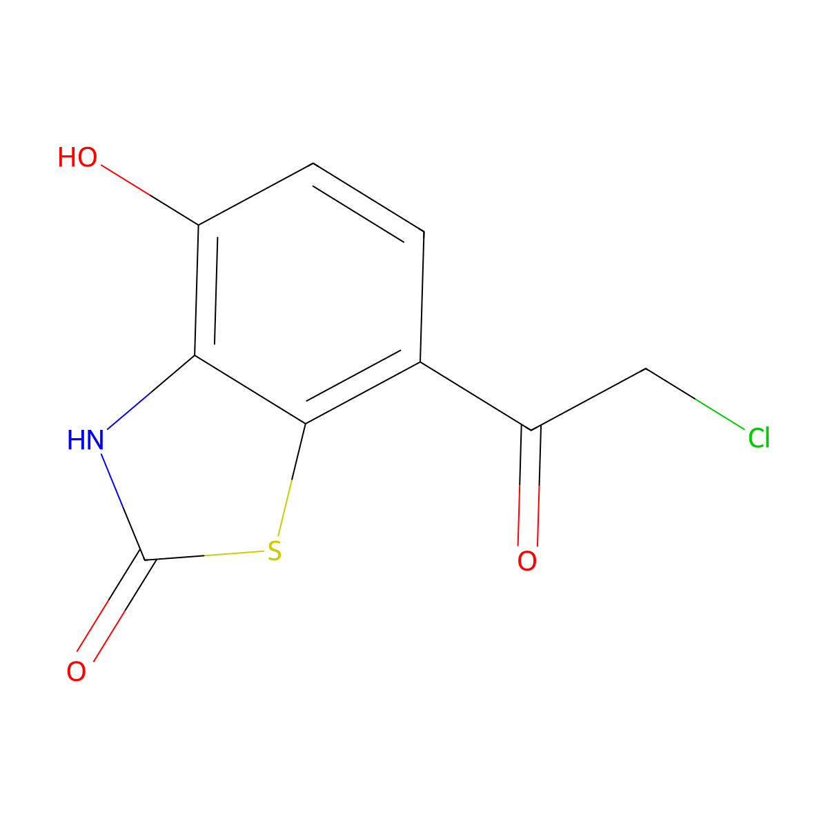 7-(2-Chloroacetyl)-4-hydroxybenzo[d]thiazol-2(3H)-one molecular structure, CAS 1179336-08-3