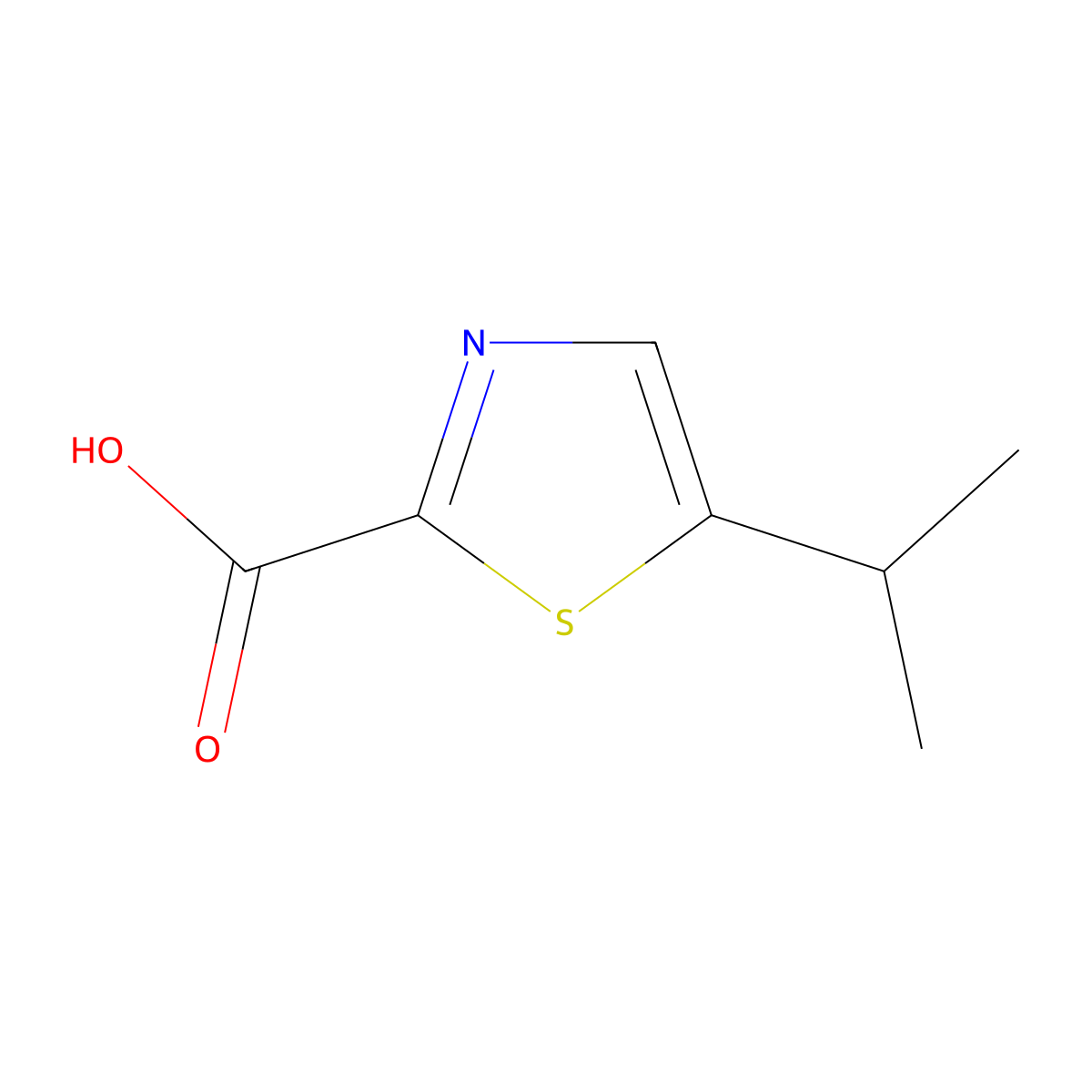 5-Isopropylthiazole-2-carboxylic acid molecular structure, CAS 1179337-78-0