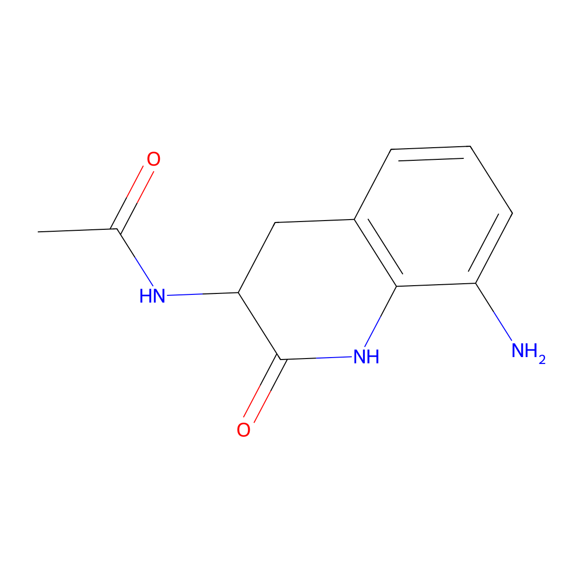 N-(8-amino-2-oxo-1,2,3,4-tetrahydroquinolin-3-yl)acetamide molecular structure, CAS 1179343-18-0