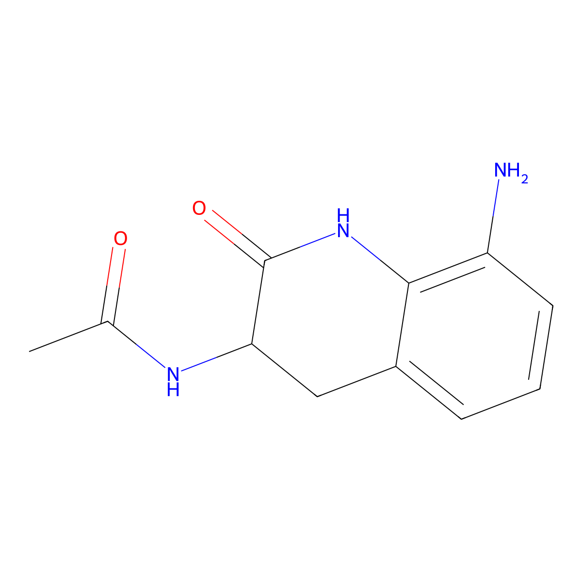N-(8-amino-2-oxo-1,2,3,4-tetrahydroquinolin-3-yl)acetamide molecular structure, CAS 1179343-18-0