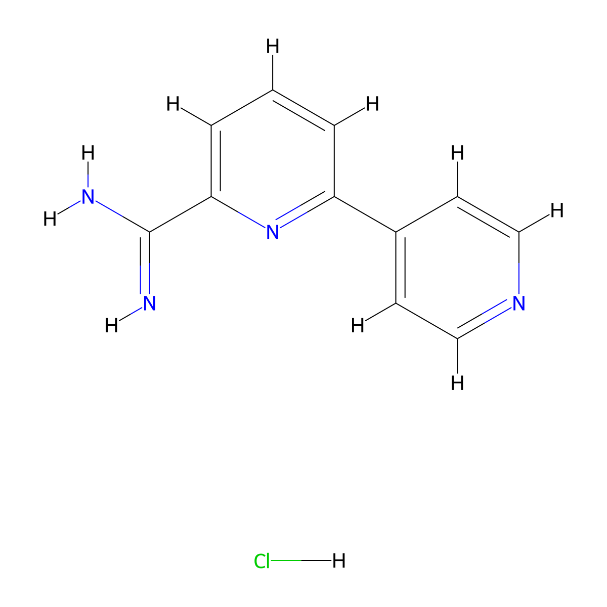 [2,4'-Bipyridine]-6-carboximidamide hydrochloride molecular structure, CAS 1179359-76-2