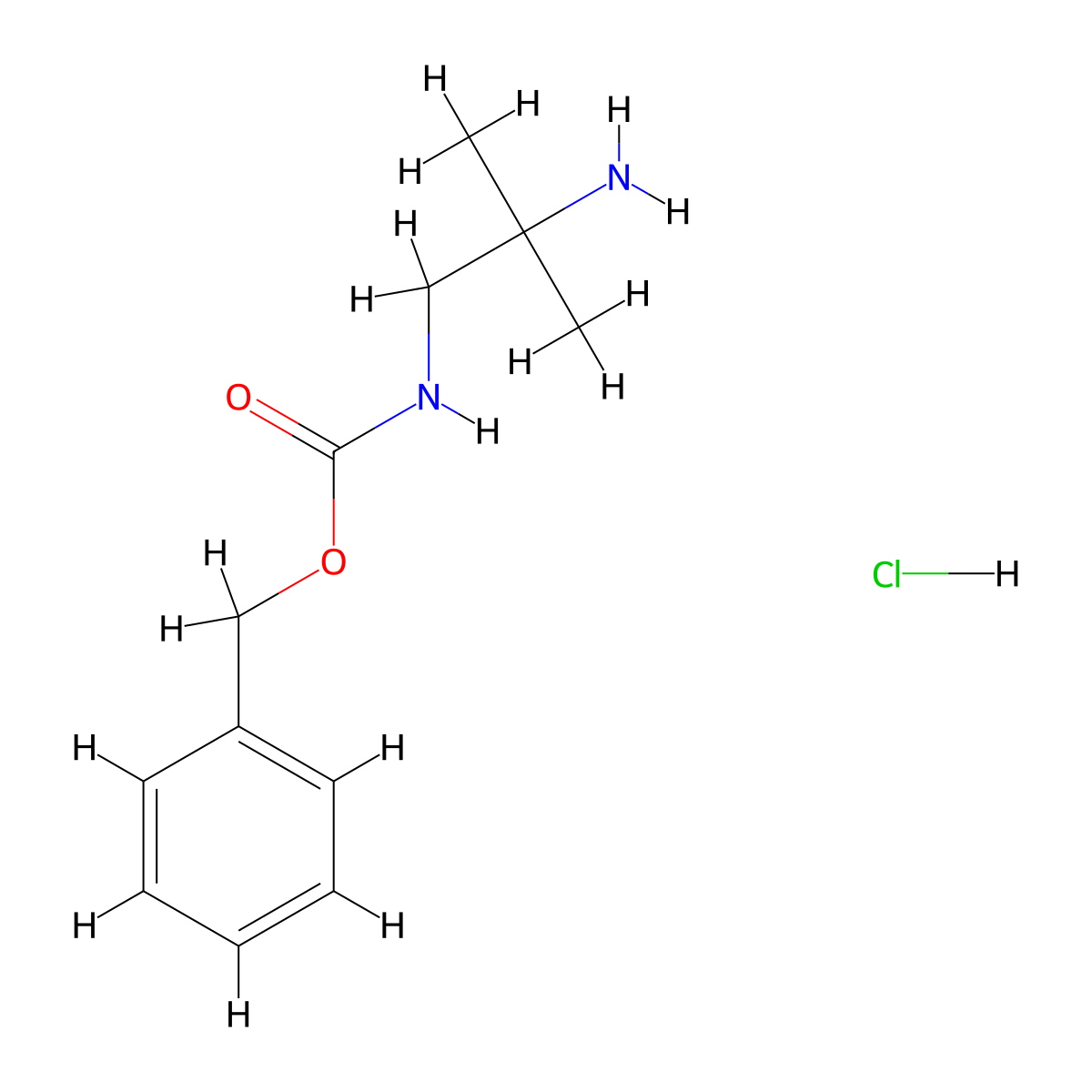 (2-Amino-2-methyl-propyl)-carbamic acid benzyl ester hydrochloride molecular structure, CAS 1179359-79-5