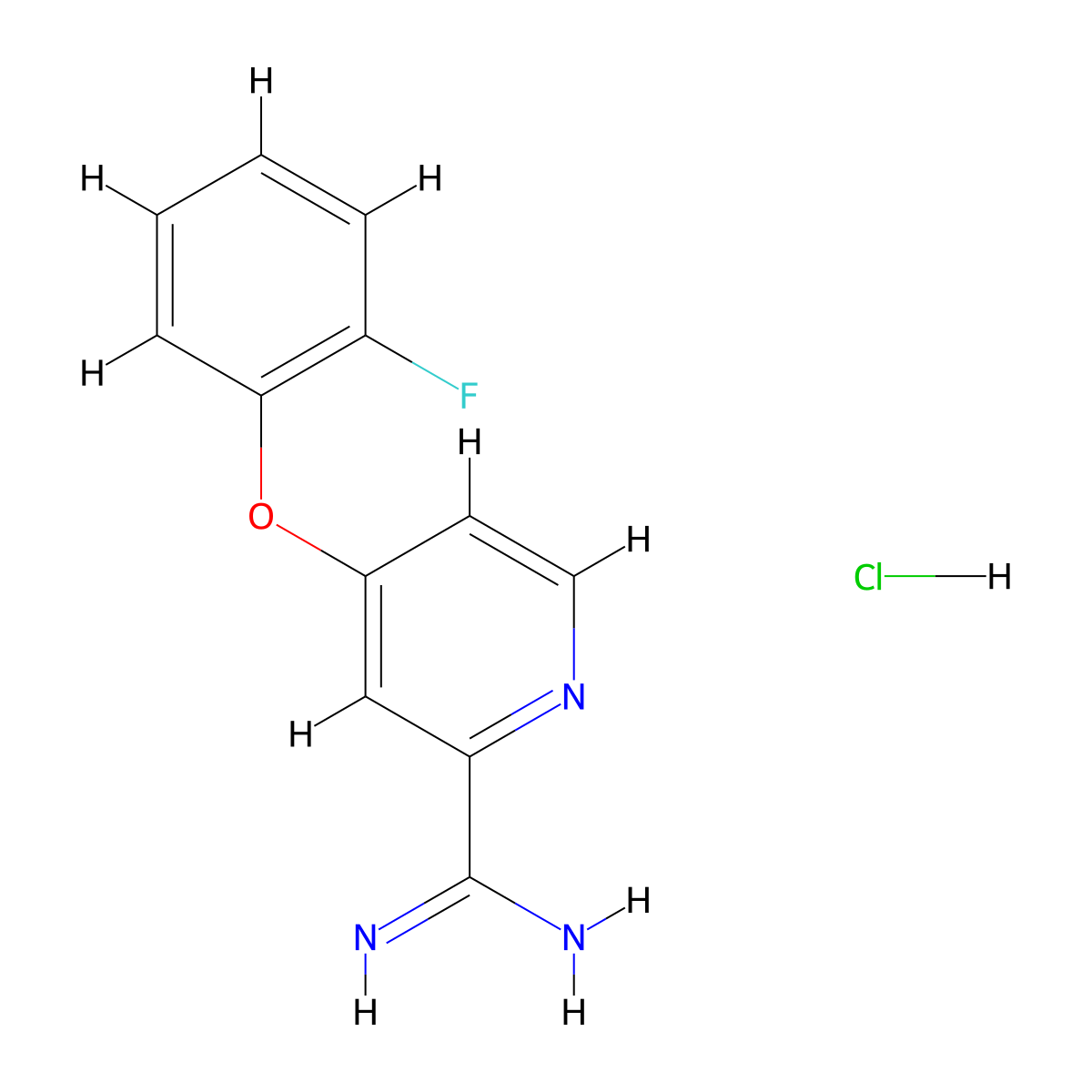 4-(2-Fluorophenoxy)picolinimidamide hydrochloride molecular structure, CAS 1179360-03-2