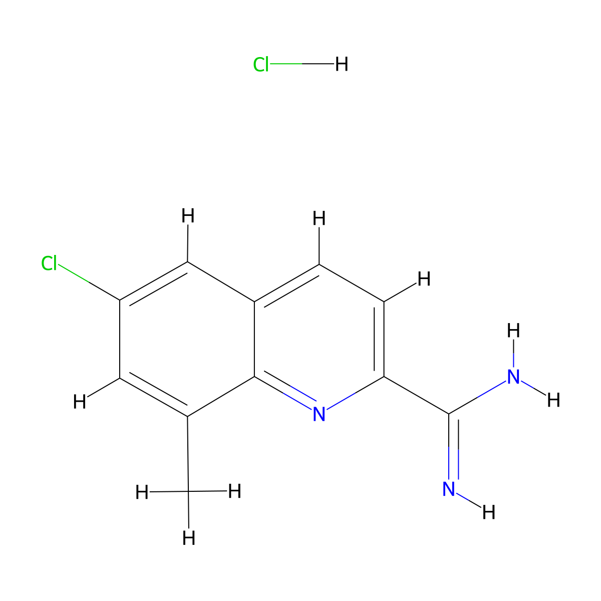 6-Chloro-8-methylquinoline-2-carboximidamide hydrochloride molecular structure, CAS 1179360-07-6