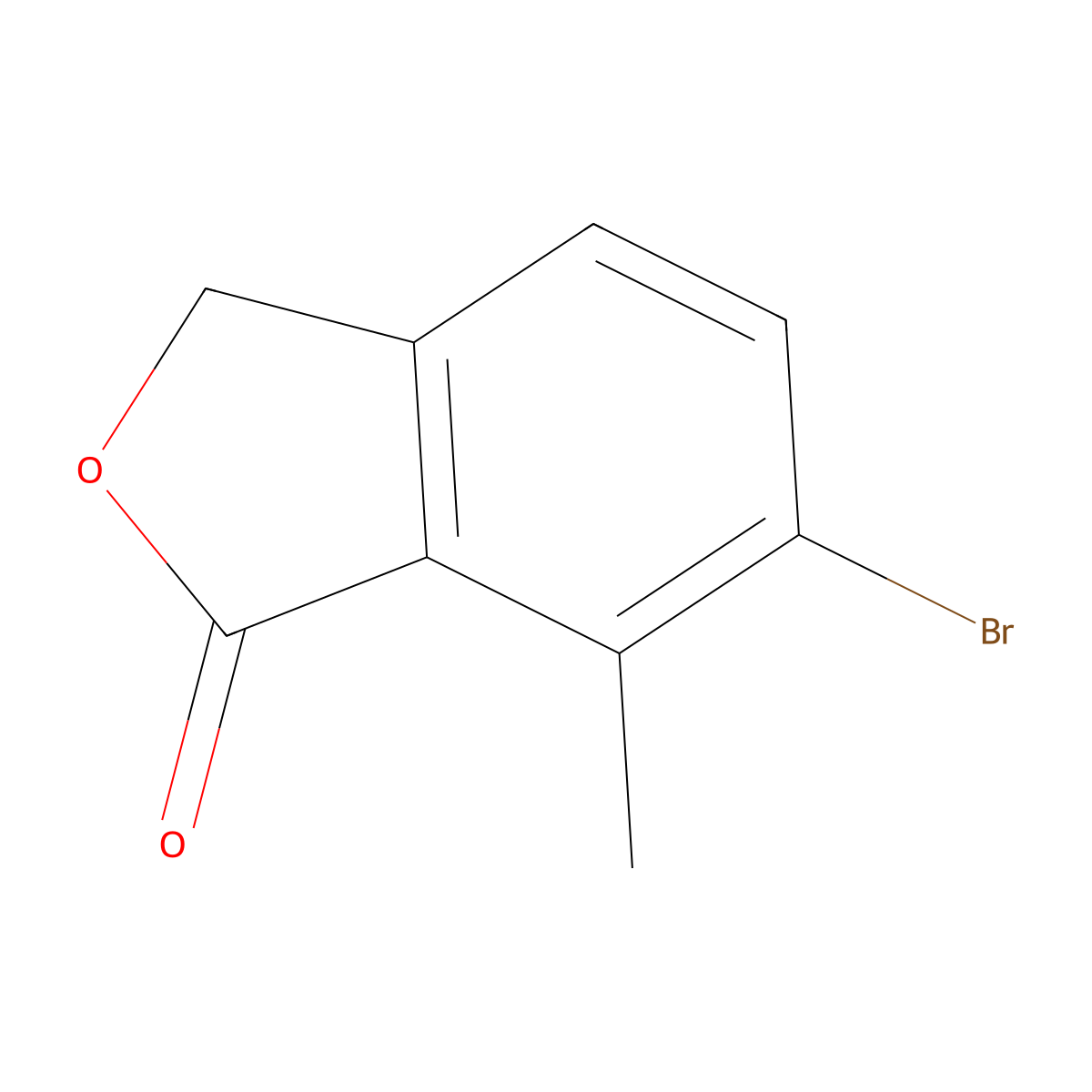 6-bromo-7-methylisobenzofuran-1(3H)-one molecular structure, CAS 1179360-30-5