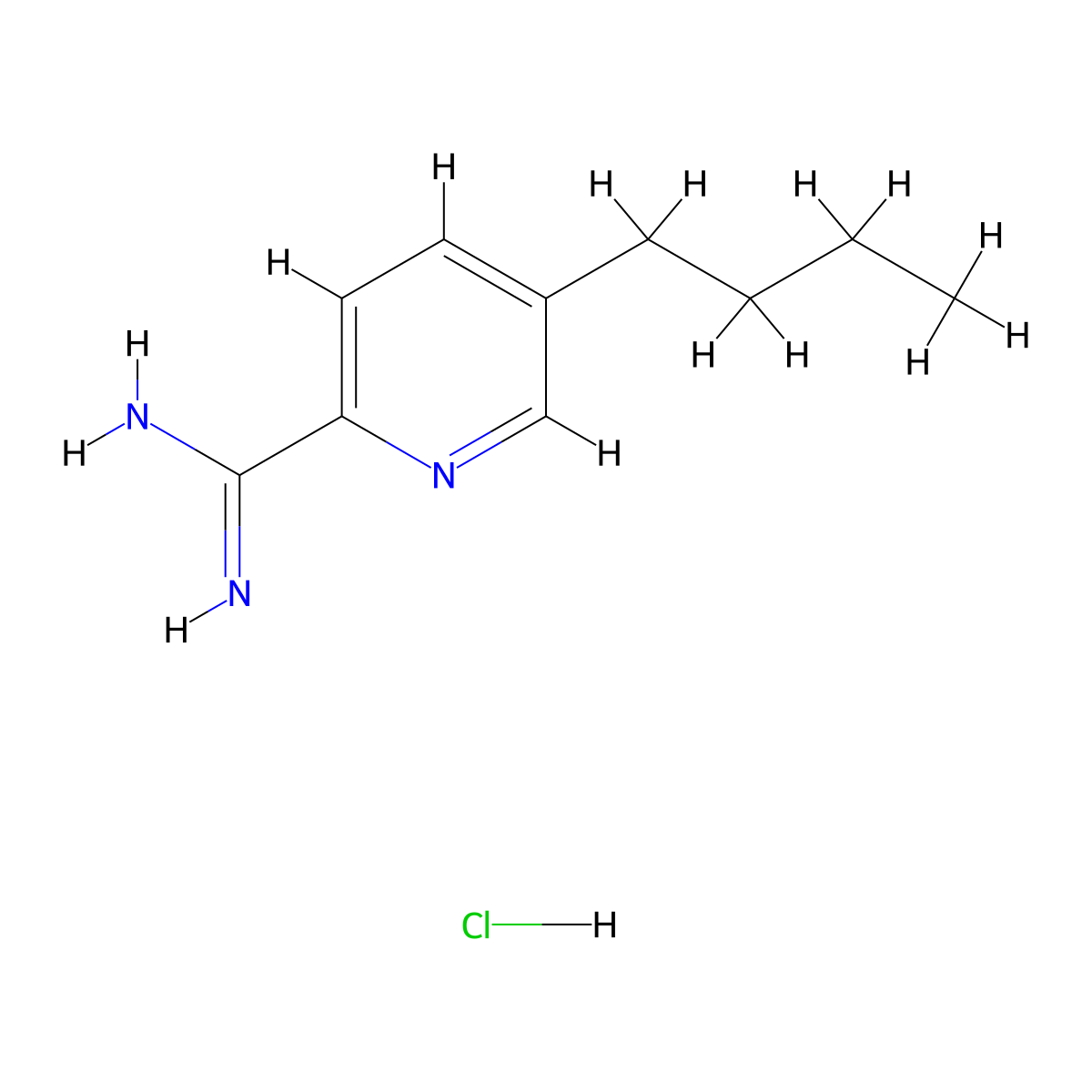 5-Butylpicolinimidamide hydrochloride molecular structure, CAS 1179360-55-4