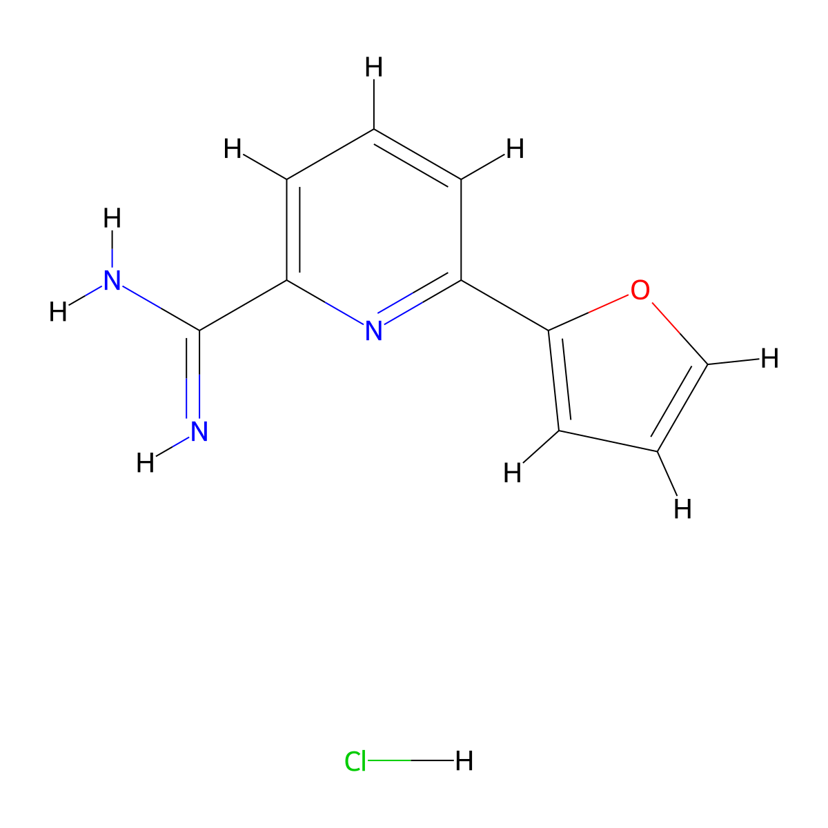 6-(Furan-2-yl)picolinimidamide hydrochloride molecular structure, CAS 1179360-56-5