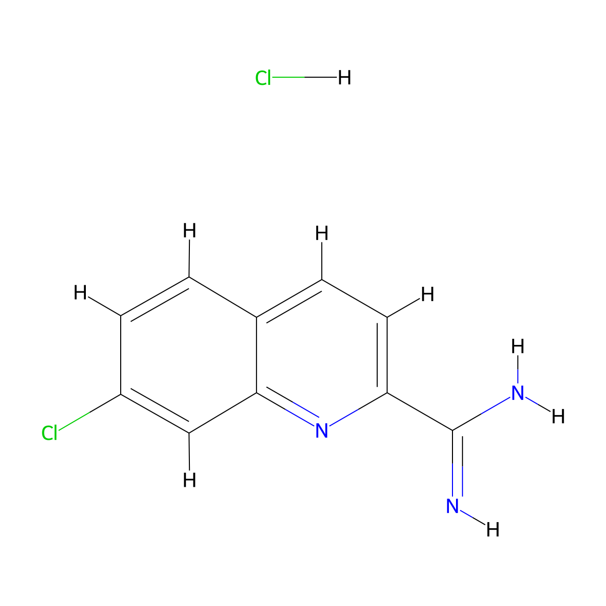 7-Chloroquinoline-2-carboximidamide hydrochloride molecular structure, CAS 1179360-72-5