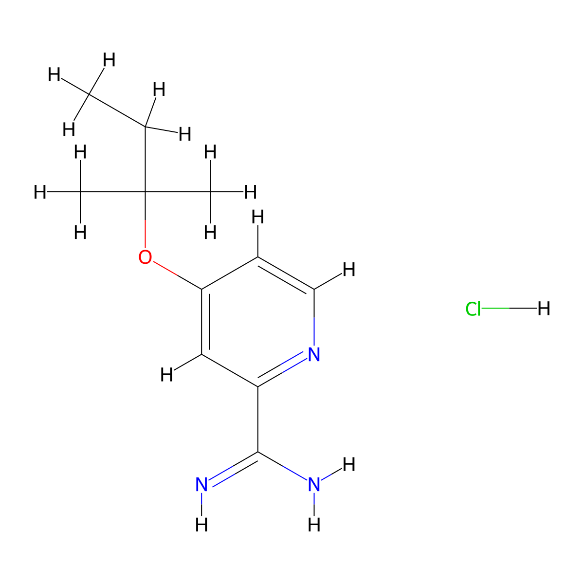 4-(Tert-pentyloxy)picolinimidamide hydrochloride molecular structure, CAS 1179360-81-6