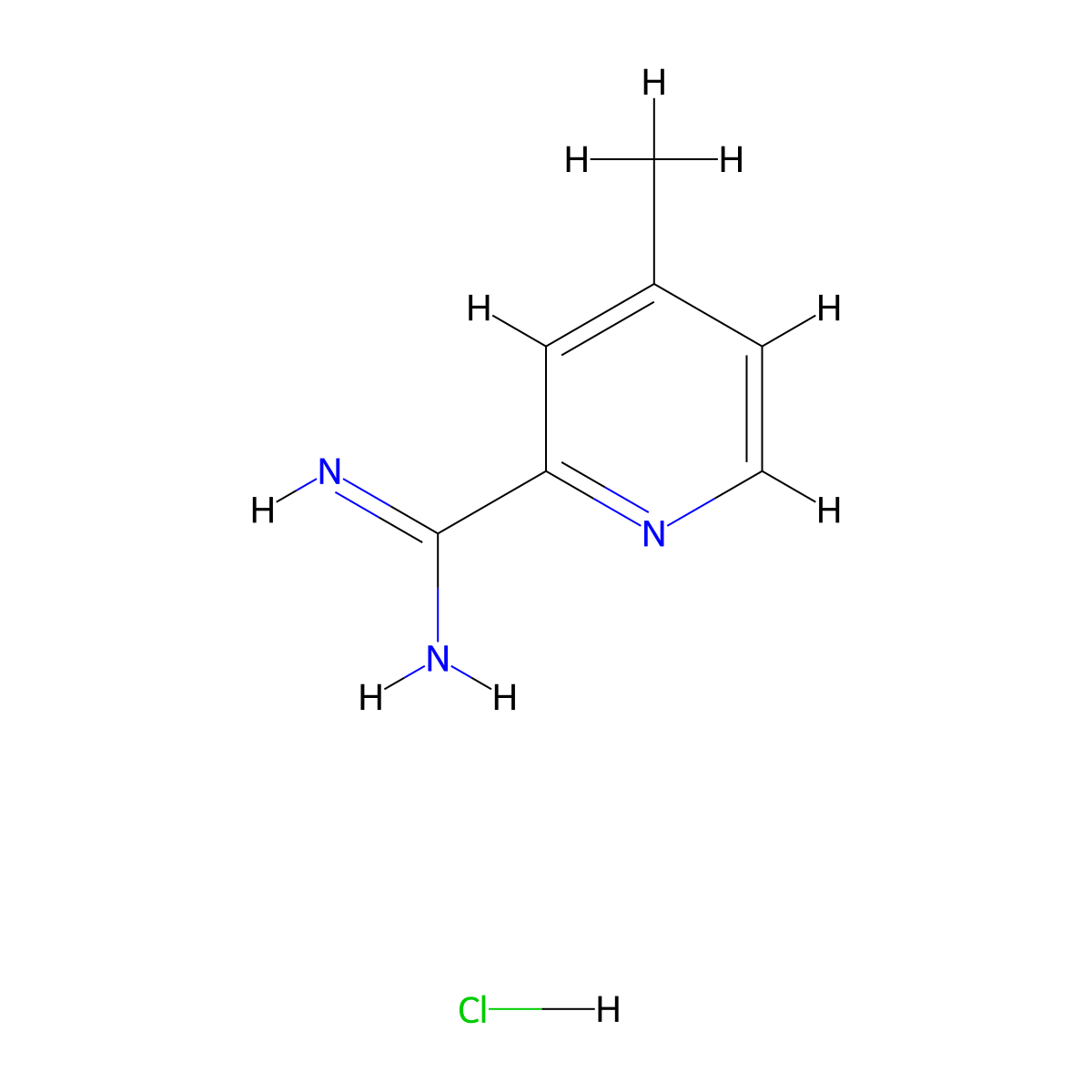 4-Methylpicolinimidamide hydrochloride molecular structure, CAS 1179360-90-7