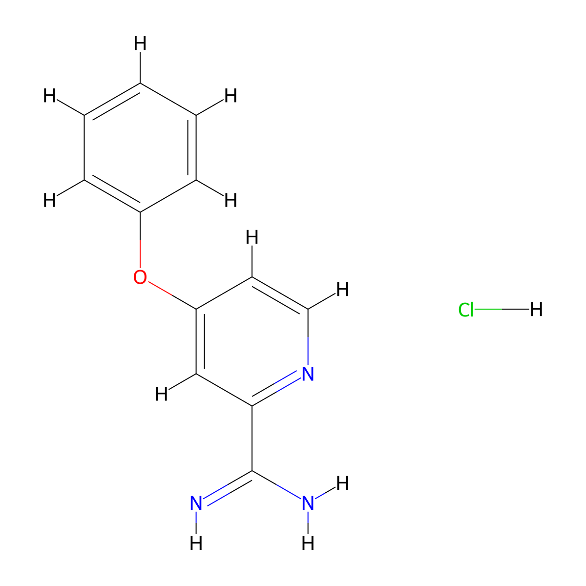 4-Phenoxypicolinimidamide hydrochloride molecular structure, CAS 1179360-92-9