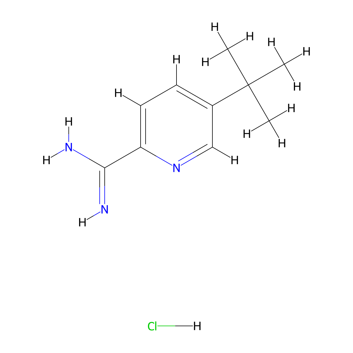 5-(tert-Butyl)picolinimidamide hydrochloride molecular structure, CAS 1179360-93-0