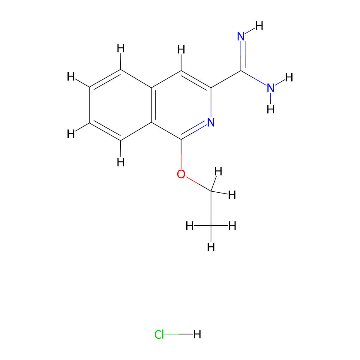 1-Ethoxyisoquinoline-3-carboximidamide hydrochloride molecular structure, CAS 1179361-00-2