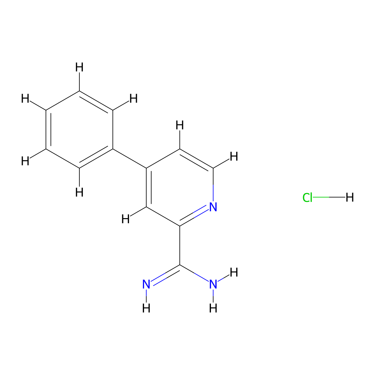 4-Phenylpicolinimidamide hydrochloride molecular structure, CAS 1179361-01-3