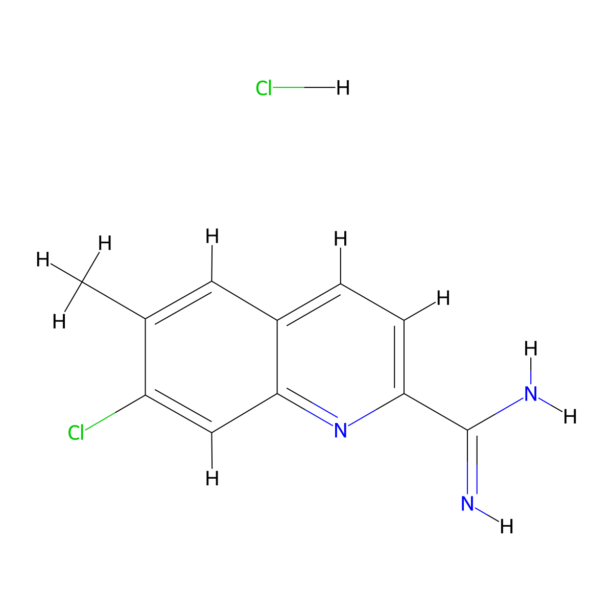 7-Chloro-6-methylquinoline-2-carboximidamide hydrochloride molecular structure, CAS 1179361-03-5
