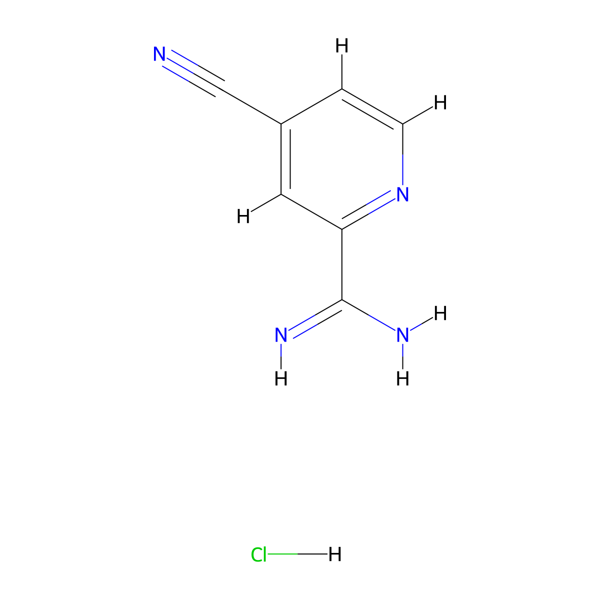 4-Cyanopicolinimidamide hydrochloride molecular structure, CAS 1179361-12-6