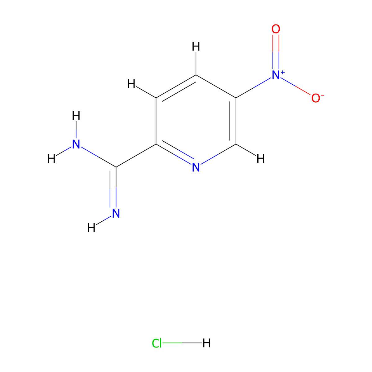 5-Nitropicolinimidamide hydrochloride molecular structure, CAS 1179361-37-5