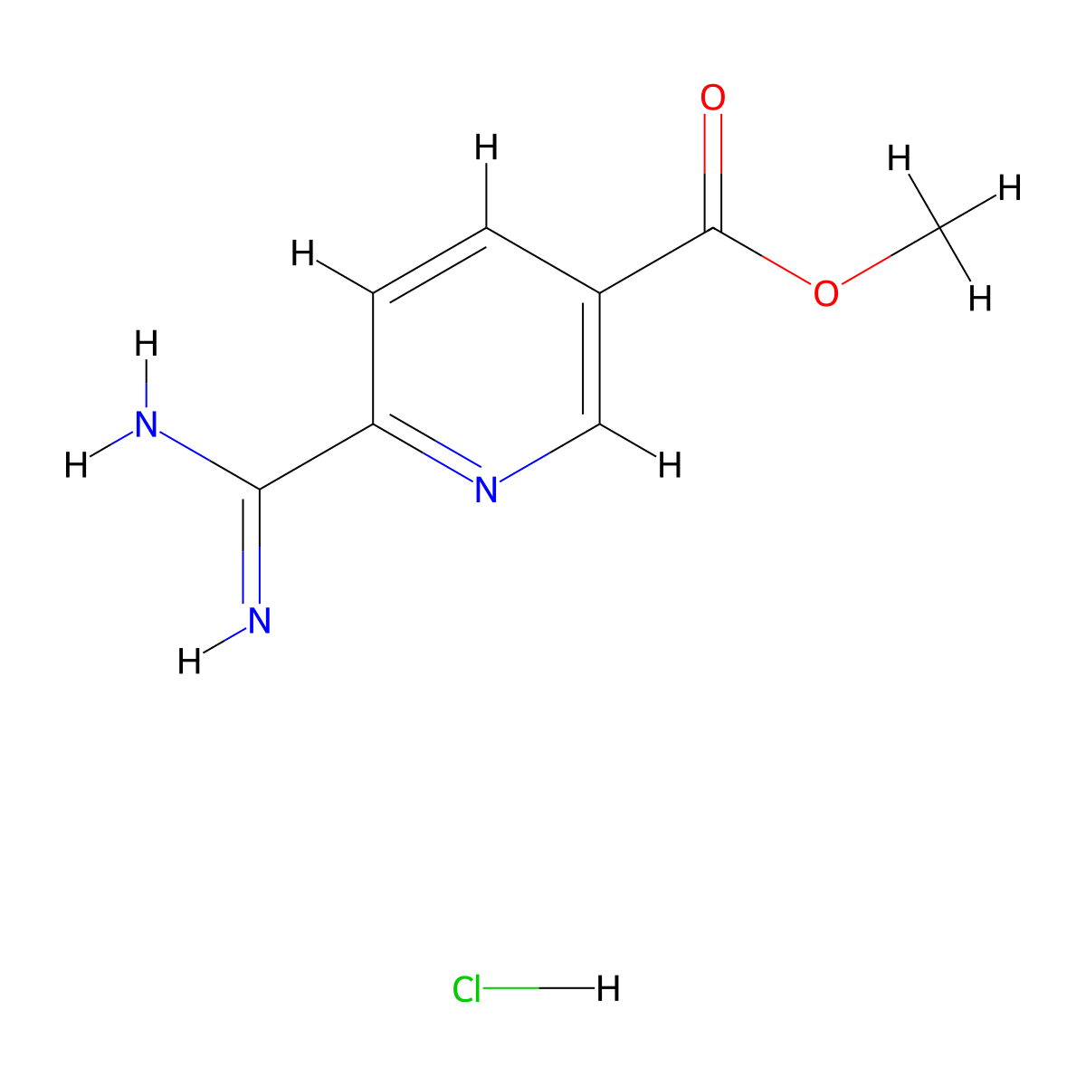 Methyl 6-carbamimidoylnicotinate hydrochloride molecular structure, CAS 1179361-48-8