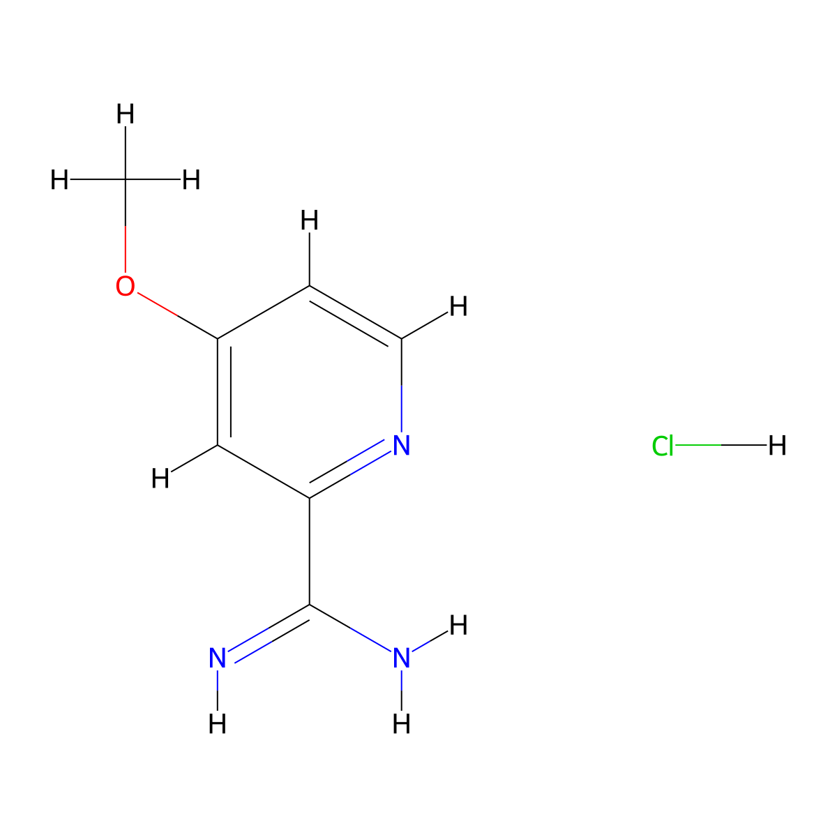 4-Methoxypyridine-2-carboximidamide hydrochloride molecular structure, CAS 1179361-66-0