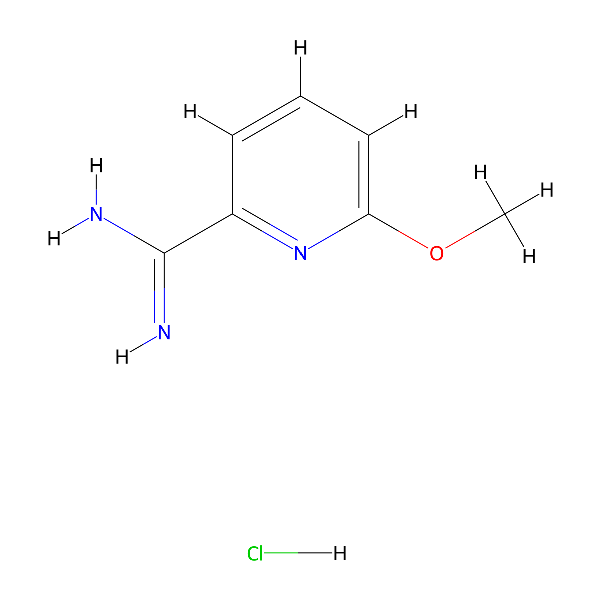 6-Methoxypyridine-2-carboximidamide hydrochloride molecular structure, CAS 1179361-69-3