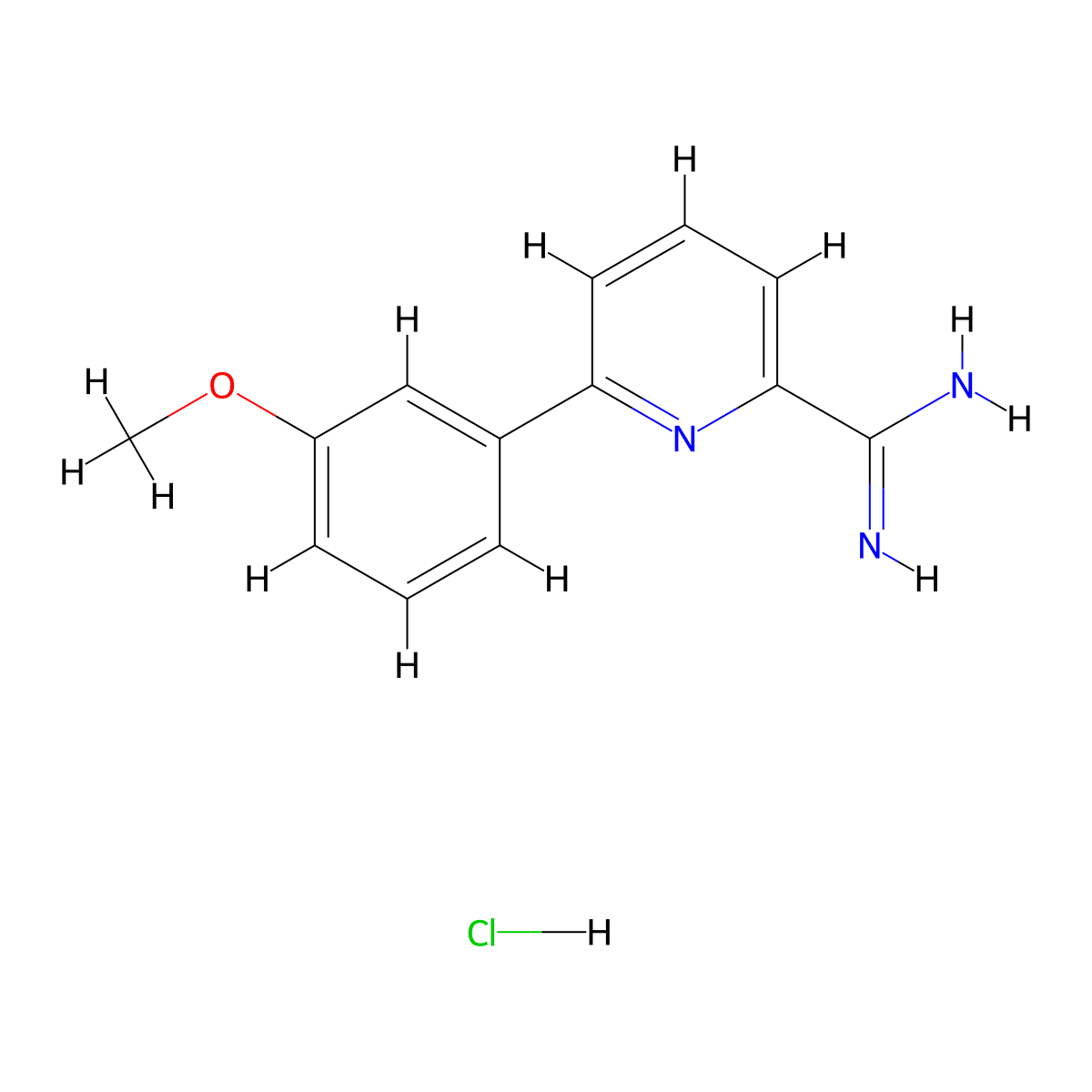 6-(3-Methoxyphenyl)picolinimidamide hydrochloride molecular structure, CAS 1179361-79-5