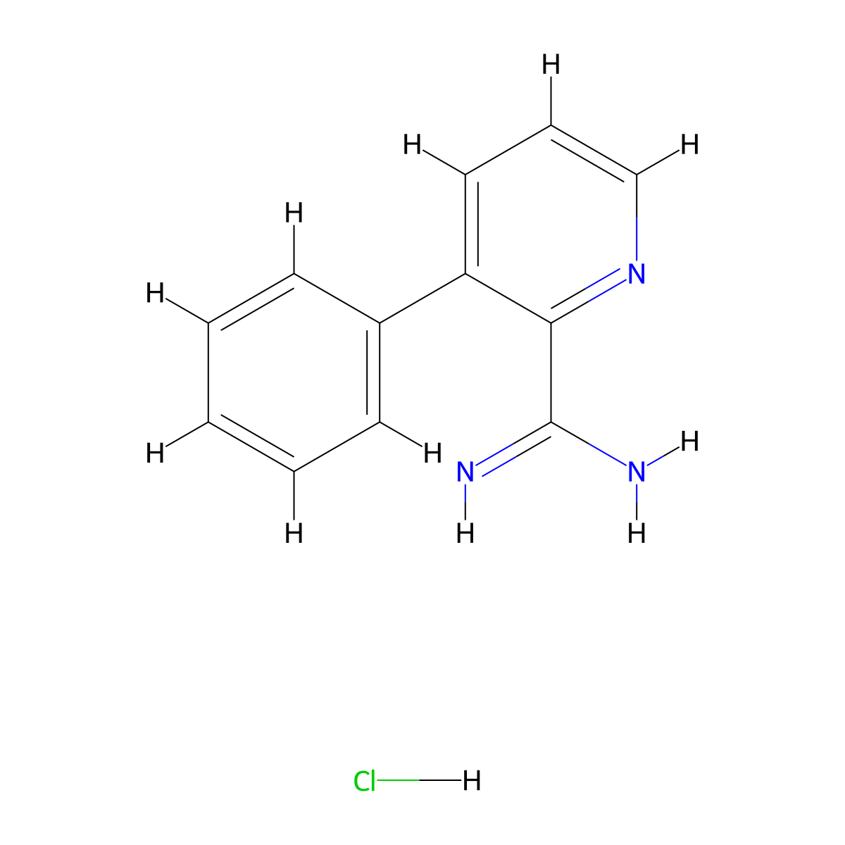 3-Phenylpicolinimidamide hydrochloride molecular structure, CAS 1179361-80-8
