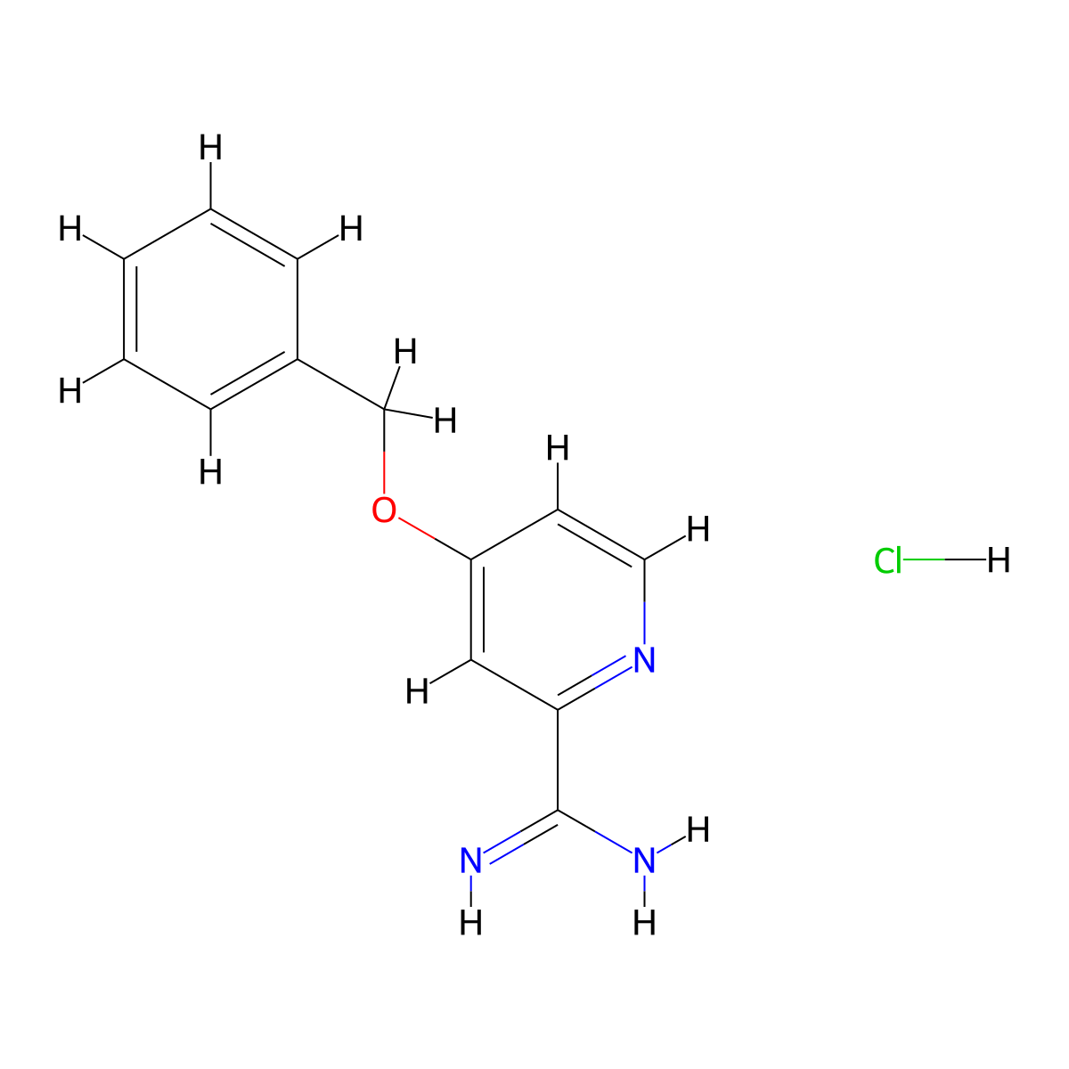 4-(Benzyloxy)picolinimidamide hydrochloride molecular structure, CAS 1179361-83-1