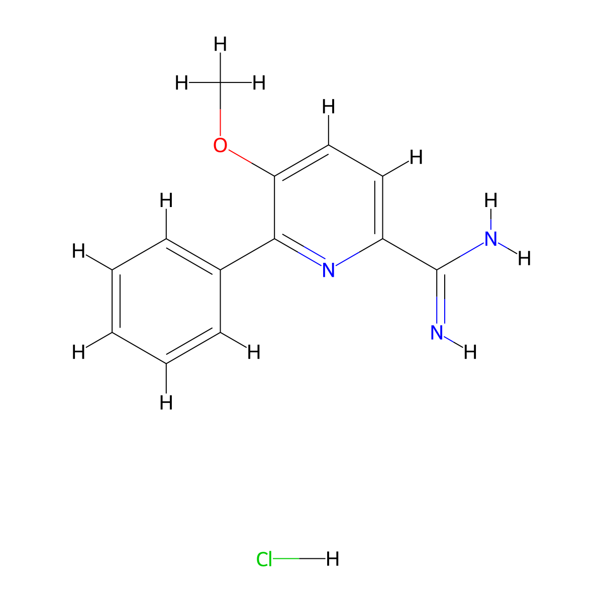 5-Methoxy-6-phenylpicolinimidamide hydrochloride molecular structure, CAS 1179361-85-3