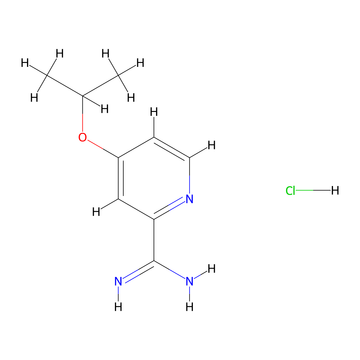 4-Isopropoxypicolinimidamide hydrochloride molecular structure, CAS 1179361-90-0