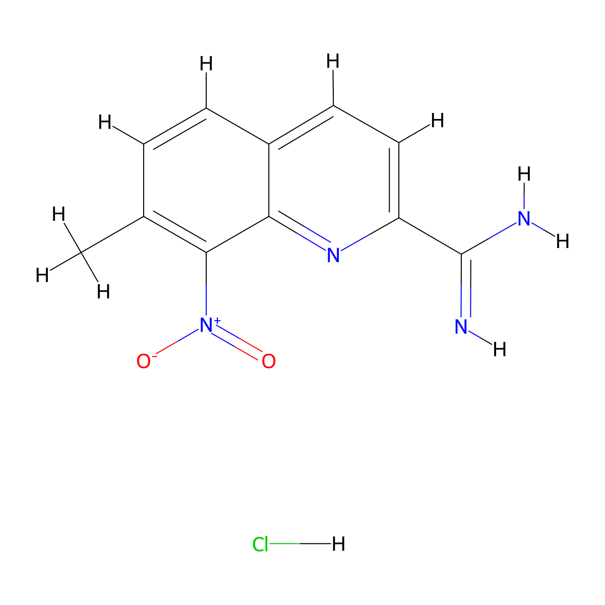 7-Methyl-8-nitroquinoline-2-carboximidamide hydrochloride molecular structure, CAS 1179361-94-4