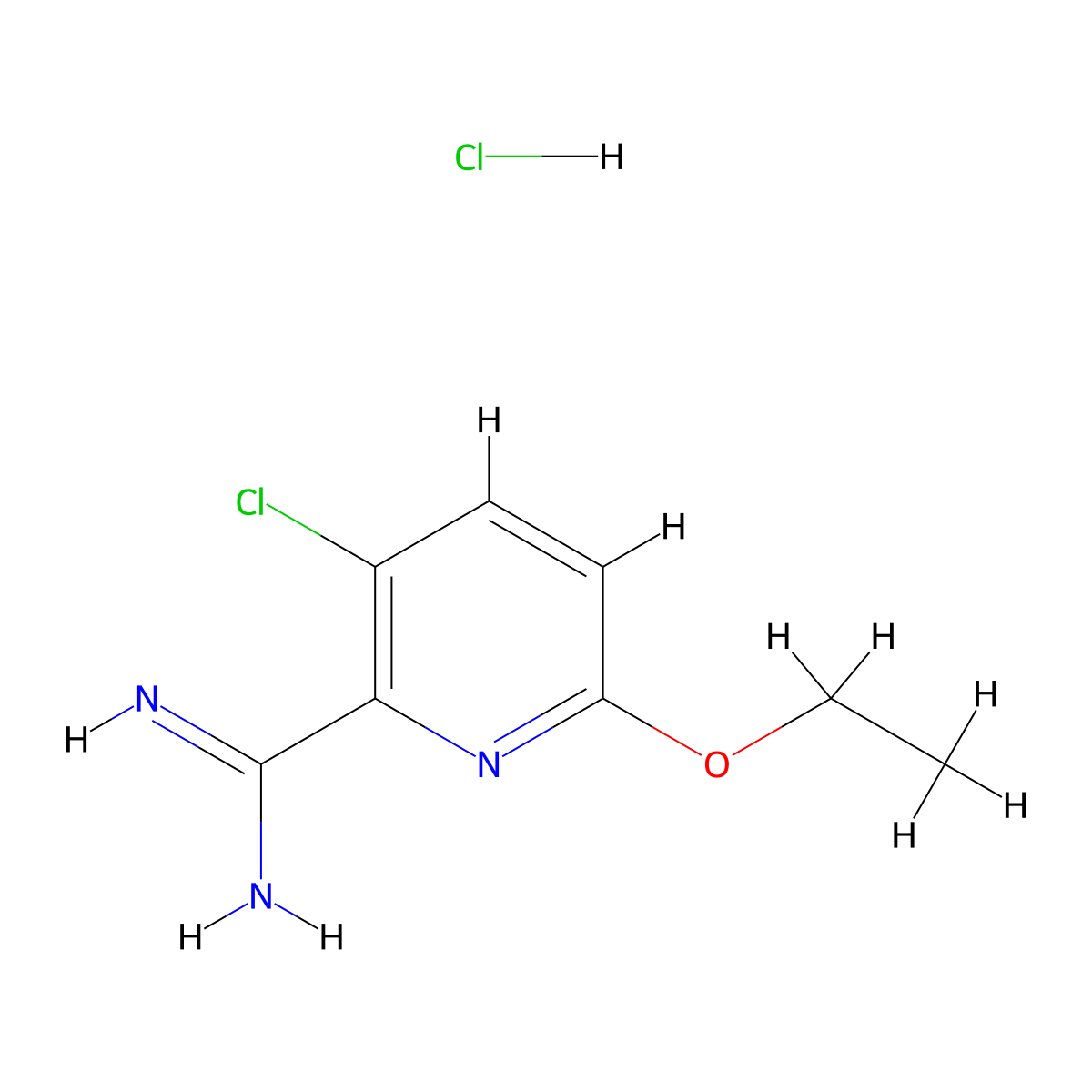 3-Chloro-6-ethoxypicolinimidamide hydrochloride molecular structure, CAS 1179361-96-6