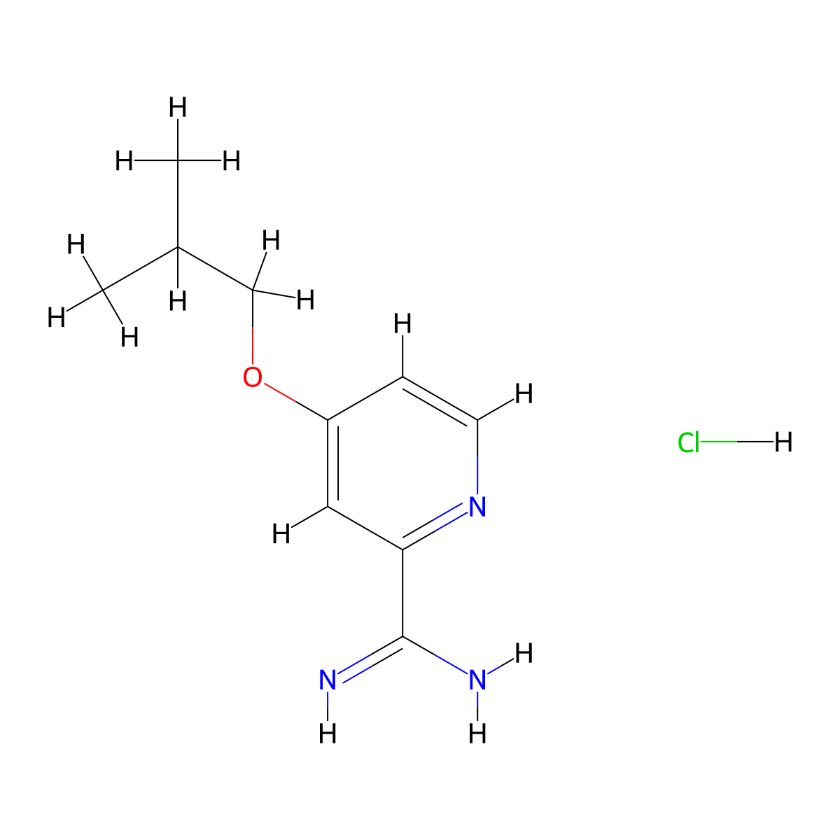 4-Isobutoxypicolinimidamide hydrochloride molecular structure, CAS 1179361-97-7