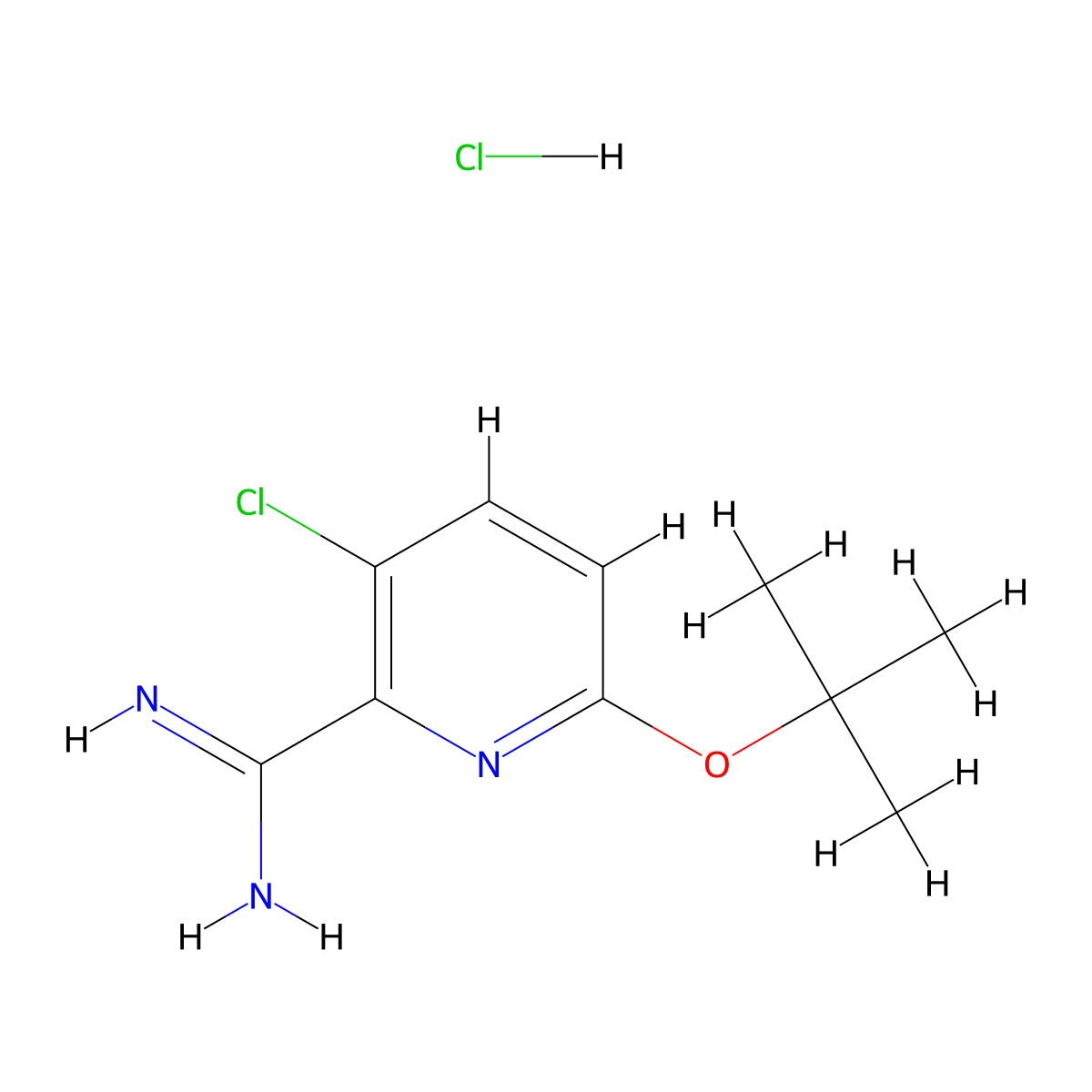 6-(tert-Butoxy)-3-chloropicolinimidamide hydrochloride molecular structure, CAS 1179362-04-9