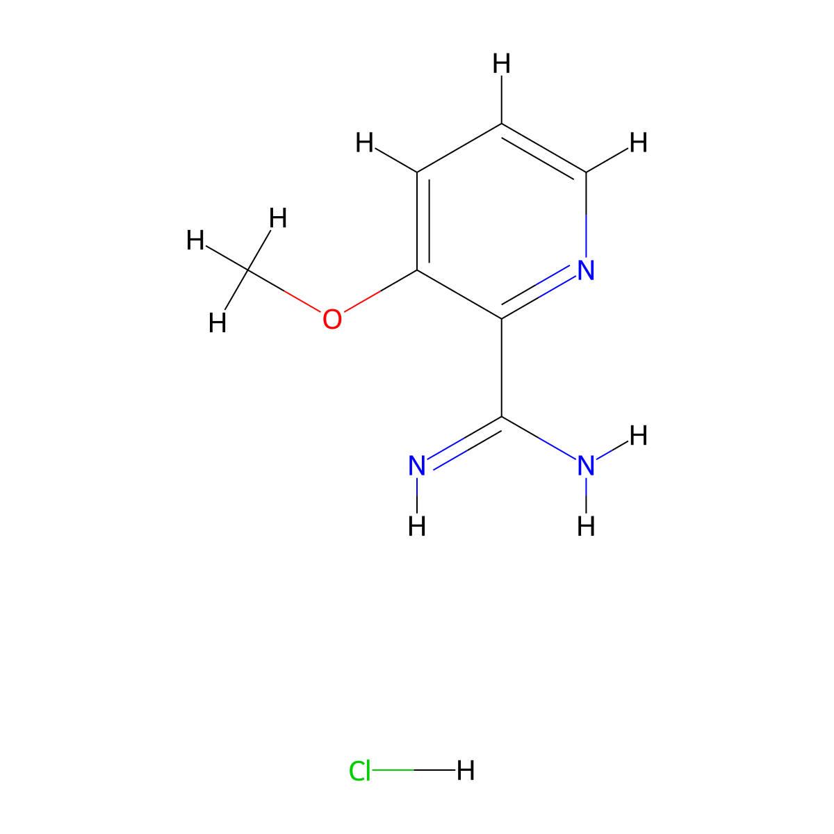 3-Methoxypicolinimidamide hydrochloride molecular structure, CAS 1179362-06-1