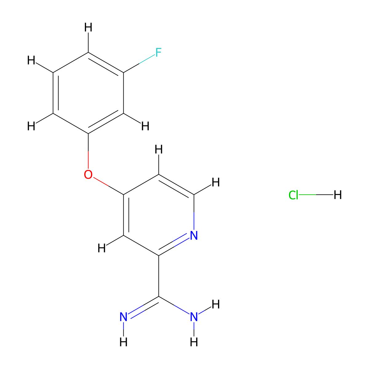 4-(3-Fluorophenoxy)picolinimidamide hydrochloride molecular structure, CAS 1179362-07-2